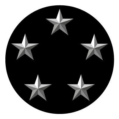 Five Stars Gobo | Nature Gobos | Projected Image