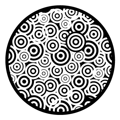 Retro Spiral Gobo | Pattern Gobos | Projected Image