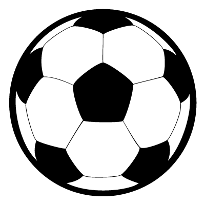 Football on a black circle gobo.