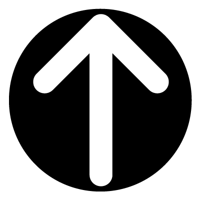 Wayfinder ahead arrow safety signage gobo.