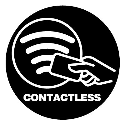 Contactless safety signage gobo.