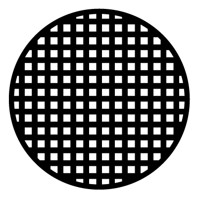 Mesh grid gobo.