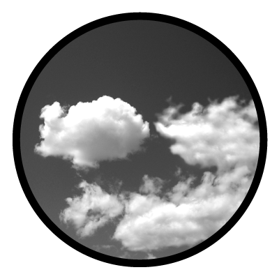 Greyscale cloud gobo.