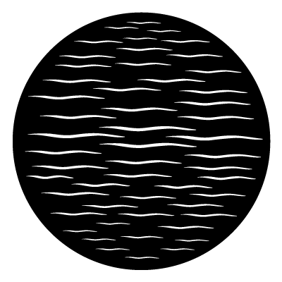 Stylised water ripples gobo.